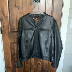 Men’s Motorcycle Leather Coat